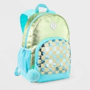 Cat &Jack' 16.5" Backpack Sequin Checkered